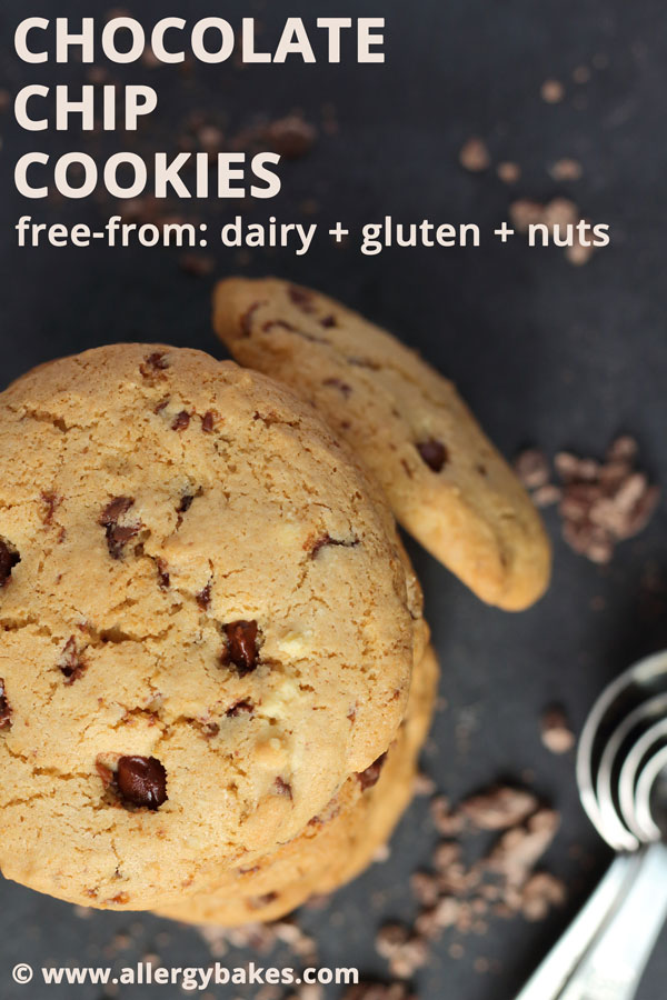 Dairy-free + Gluten-free Chocolate Chip Cookies